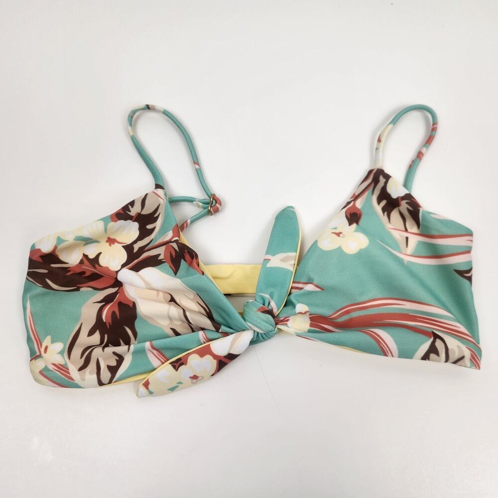 L*Space Flashback Bikini Top in Floral Print Size Small NWT